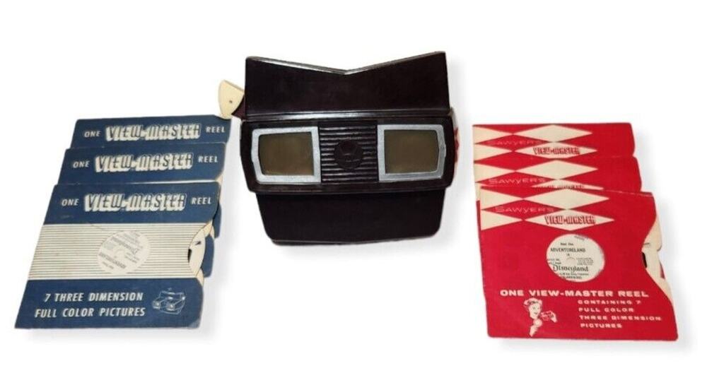 Disneyland Sawyer View-Master Vintage 1950's With 6 Reels Pre-owned